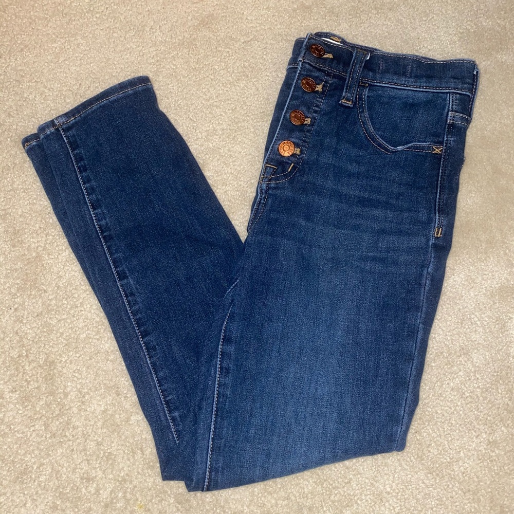 High-Rise Madewell Button-Up Jeans